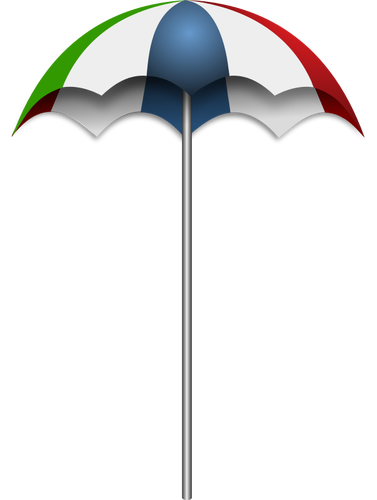 בתמונה וקטורית מטריה של חוף