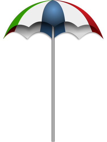 Beach umbrella vector image