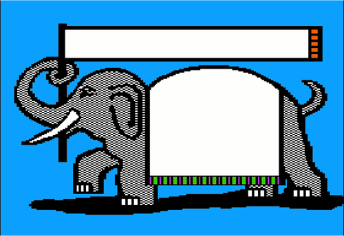 Retro elefant