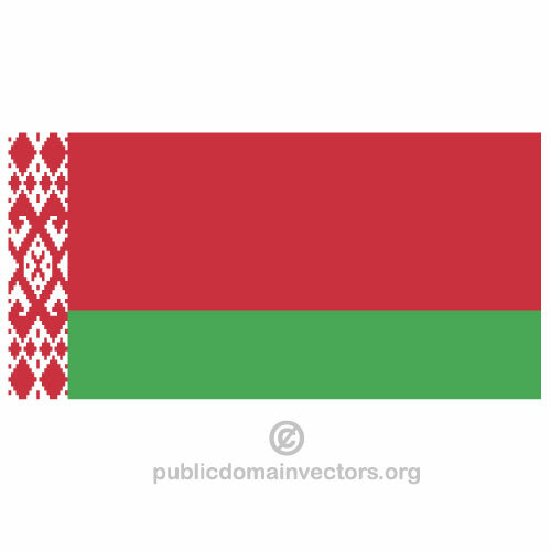 Vector vlag van Wit-Rusland