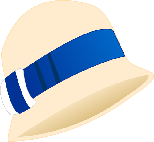 Ilustração em vetor chapéu feminino sino