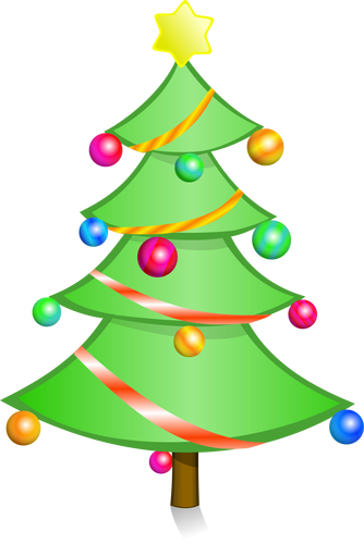 Pohon Natal seni vektor