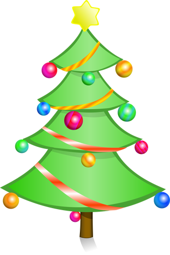 Arte vectorial de árbol de Navidad