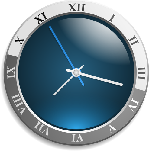 Modern wall clock vector image