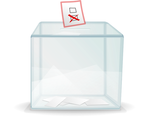 मतदान बॉक्स वेक्टर क्लिप आर्ट
