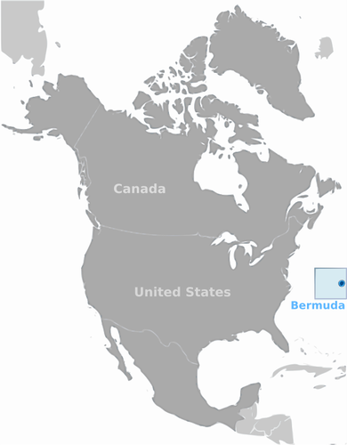Etiqueta de ubicación de las Bermudas