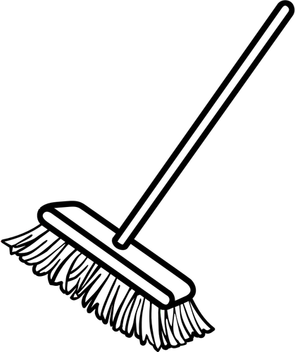 Vector clip art of simple broom