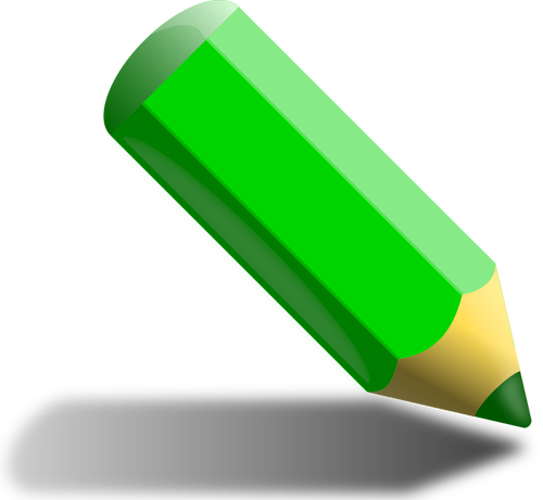 Toepassing Gronden hefboom Groene potlood | Vectorafbeelding voor openbaar gebruik