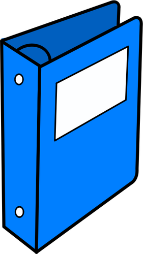 Clip-art vector de arco arquivo alavanca azul