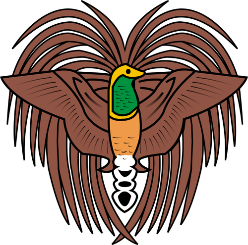 Bird of paradise emblem