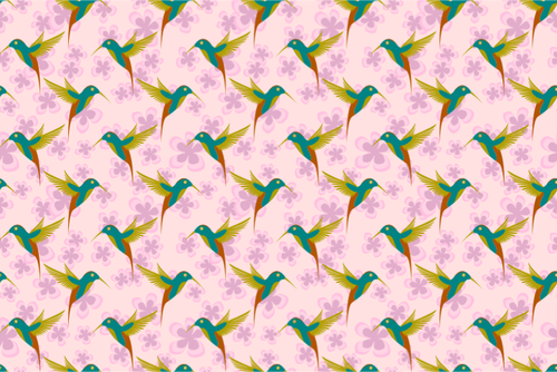 Obraz wektor wzór ptak