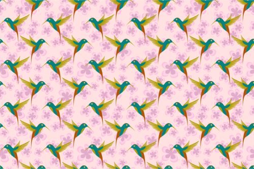 Bird pattern vector image