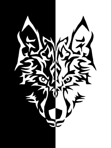 Tribal wolf