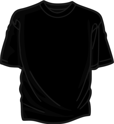 Svart t-shirt vektor illustration