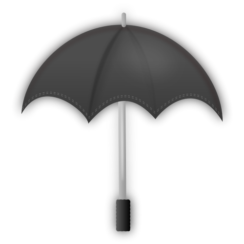 Vector images clipart de parapluie en niveaux de gris