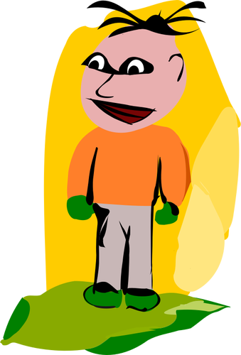 Colorful cartoon guy