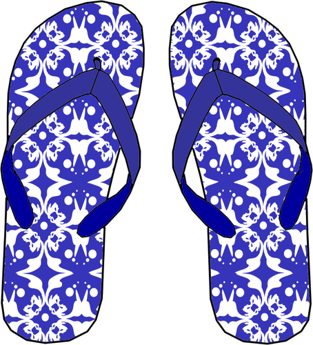 Chanclas azul