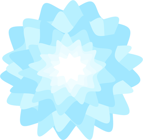 Blue floral design