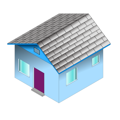 Small Blue House