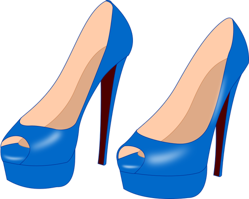 Blaue stilettos