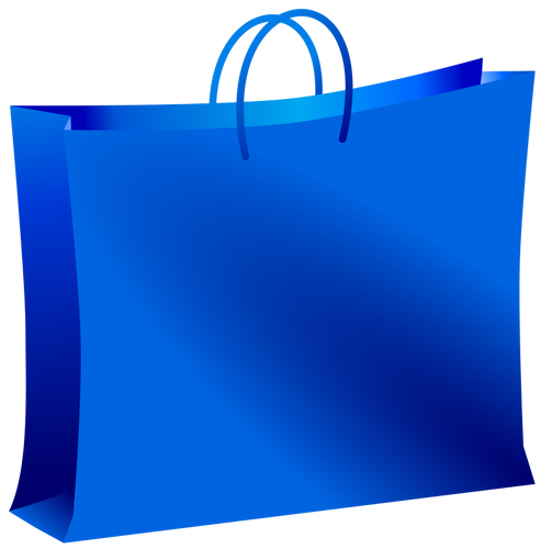 Blue bag vector drawing