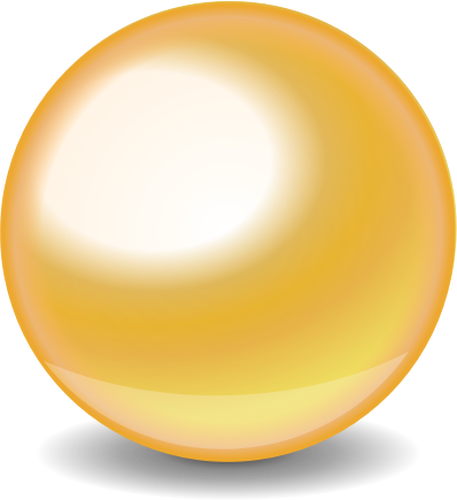 Desenho vetorial de bola de ouro