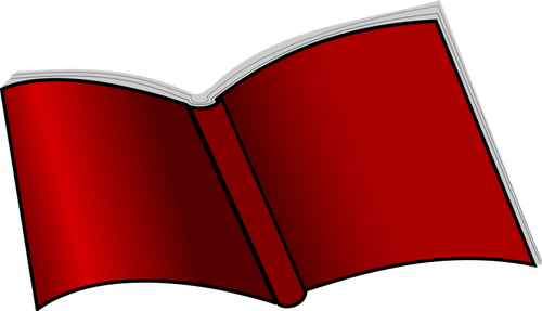 Dünne rote Abdeckung Buch