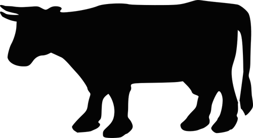 Cow vector silhouette