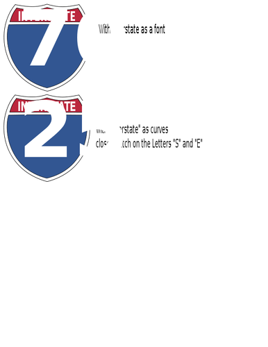 Interstate highway vektör işaretleri