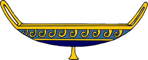 Yellow and blue chalice