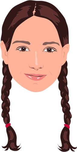 Download Braided hair on girl | Public domain vectors