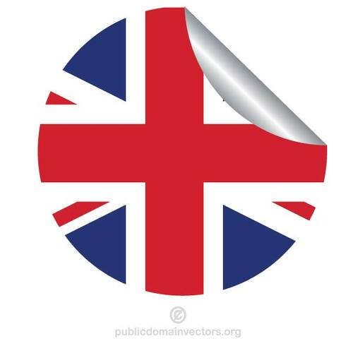 Britská vlajka nálepka