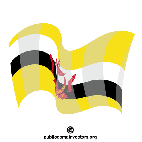 De staatsvlag van Brunei