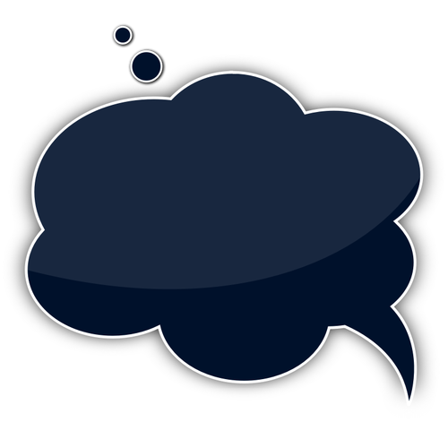 Vector image of cloud shaped talking bubble