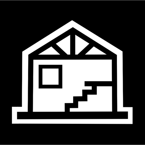 Image clipart vectoriel du bâtiment avec l