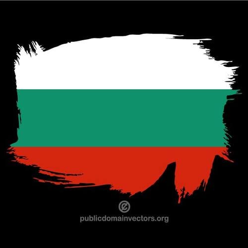 ブルガリアの国旗を塗り