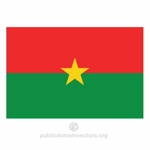 Burkina Faso vektor vlajka