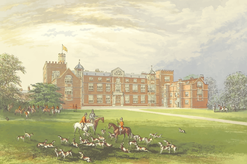 Burton Constable Hall vetor clip-art