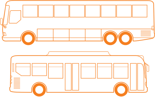 ClipArt vettoriali autobus di città