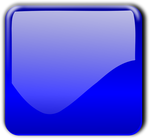 Glans blue square pynteknapp vektor image