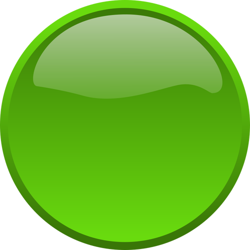 כפתור ירוק מבריק