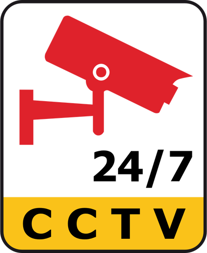 Symbole de surveillance caméra