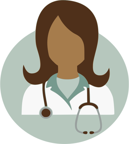 Женщина-врач векторное изображение