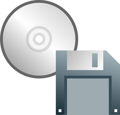 CD oder Diskette Symbol Vektor-Bild