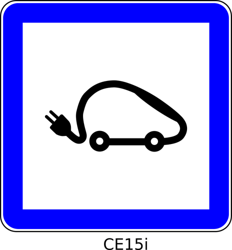 Electrical vehicles symbol