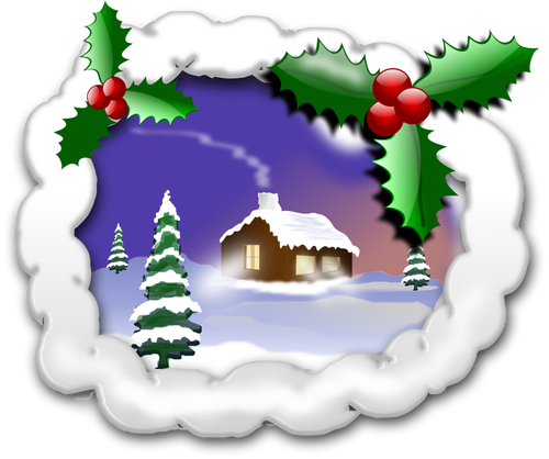 Christmas landscape image