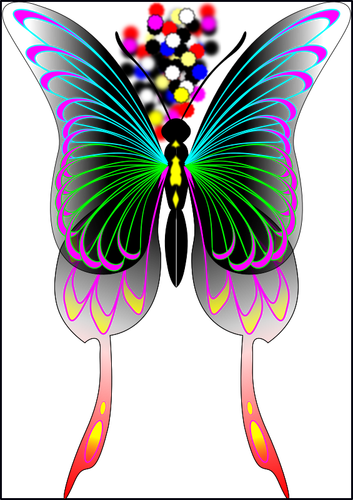 Крылья с цветом
