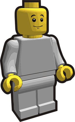 Vector image of mini figure