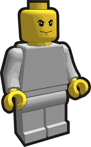 Vector graphics of Lego boy