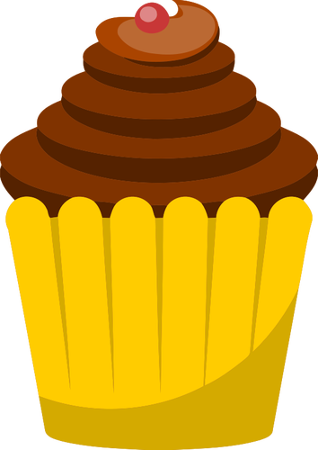 चेरी कप केक छवि